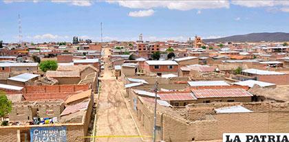Vista del municipio de Caracollo