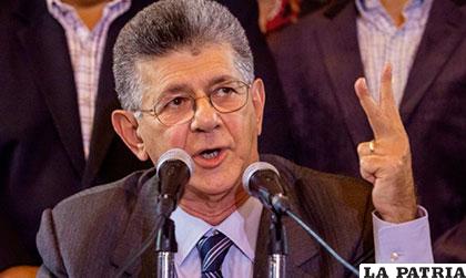 El opositor Henry Ramos Allup, presidente de la Asamblea Nacional de Venezuela /eltiempo.com.ve