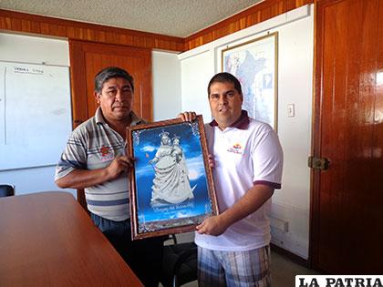 El presidente de la ACFO, Jacinto Quispaya, y el gerente municipal de Tacna, Ricardo Bartesaghi Del Carpio