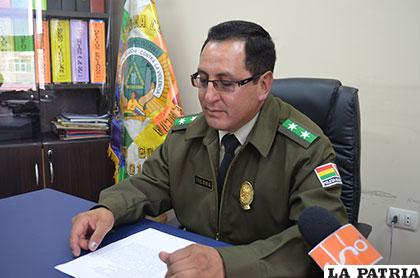 Director de la Felcv Oruro, informó sobre la aprehensión del presunto violador /Felcc
