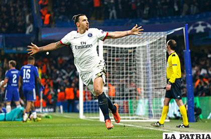 Zlatan Ibrahimovic anotó el segundo gol del PSG