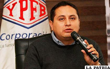 Guillermo Achá, presidente interino de YPFB /hidrocarburosbolivia.com