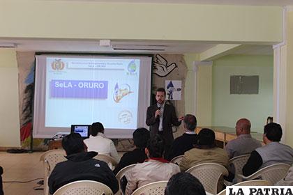 Técnicos brasileños coordinan tareas con profesionales de SeLA Oruro