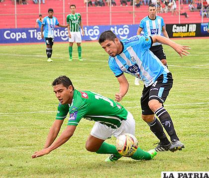 El cotejo por momentos se disputó con bastante fuerza