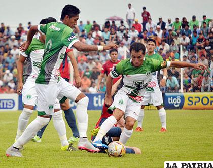Por momentos se jugó con bastante fuerza, el dominio fue de los locales