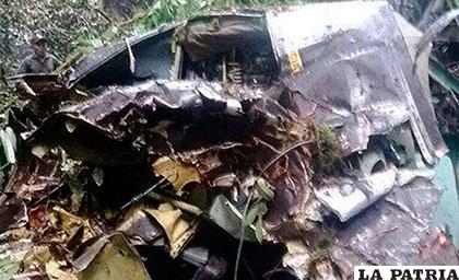 La aeronave militar ecuatoriana se accidentó en la provincia de Pastaza /Noticias fides.com