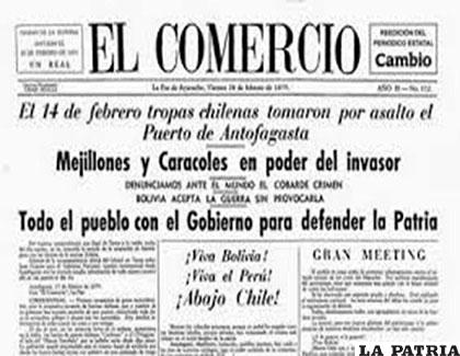 Así se reflejaba el accionar de las tropas chilenas por la prensa escrita