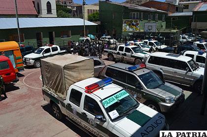 Policía en Oruro podrá contar con más vehículos en próximos meses