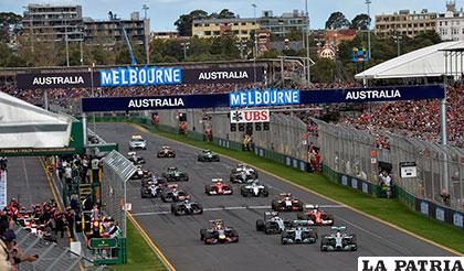 Vista panorámica del desarrollo del Gran Premio de Australia