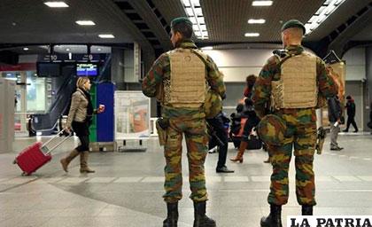 Se reforzó el resguardo en una estación de trenes de Bruselas /elpaís.com.uy