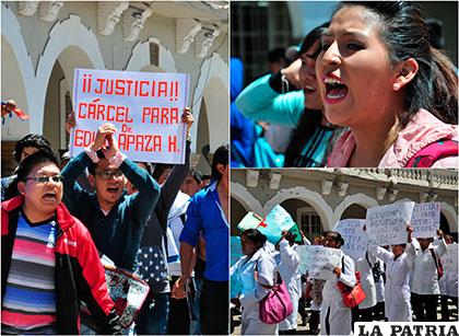 Indignación, molestia y frustración se vio en la marcha de estudiantes que piden justicia por la violación de una interna de Enfermería