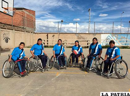 Las orureñas serán parte del nacional de básquet sobre silla de ruedas