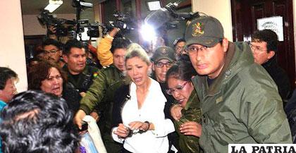 Gabriela Zapata, es enviada al penal de alta seguridad de Miraflores /ANF