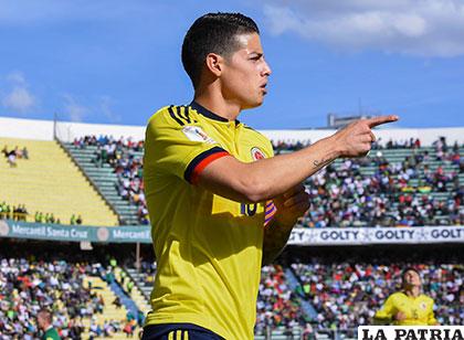 James Rodríguez fue autor del primer gol colombiano /APG