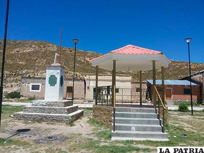 Una plazuela en la localidad de Huancané, provincia Abaroa