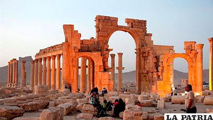 Ruinas de la histórica ciudad de Palmira, en el centro de Siria