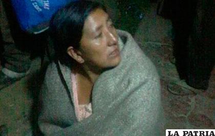 Justita Aspete, presuntamente agredida por comunarios /Reynaldo Flores