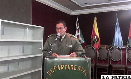 Coronel Ramiro Cuba explica las acciones llevadas adelante por la Policía