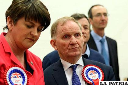 Representantes del Partido Democrático Unionista (DUP) de Irlanda del Norte /AFP