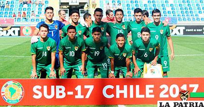 El seleccionado boliviano Sub-17 en el Sudamericano de Chile