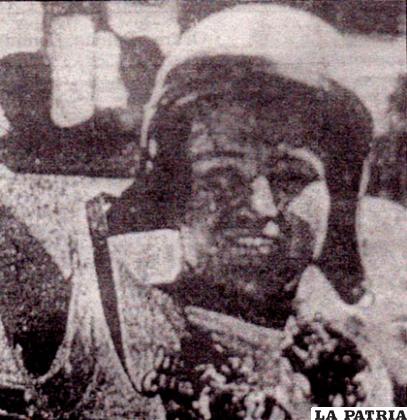 Juan Luzio cuando desarrolló la increíble velocidad de 227 Km/h, en el año 1965