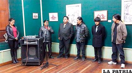 Inauguración de la exposición de la familia Fernández en la Casa Patiño