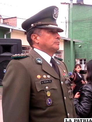 ?scar Rojas en el momento de asumir su nueva función