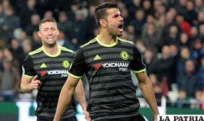 Diego Costa anotó el segundo para la victoria del Chelsea de visita