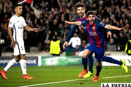 Sergi Roberto le dio la clasificación al Barcelona, anotó que sexto a los 95 minutos /AS.COM
