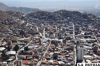 Una panorámica de la ciudad de Oruro