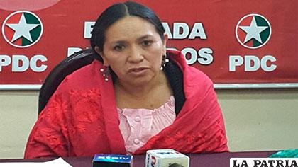 Tomasa Yarhui, ex candidata vicepresidencial /erbol.com.bo