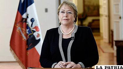 La presidenta chilena, Michelle Bachelet
