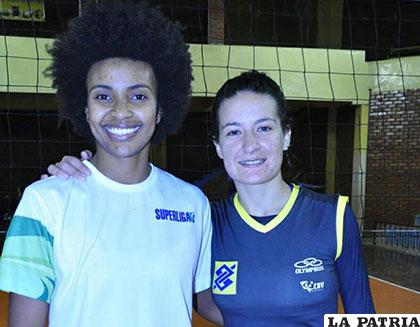 Jaine dos Santos y Angelina Pereira refuerzos de América