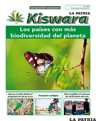 Cabezas impulsó la edición del suplemento ecológico Kiswara