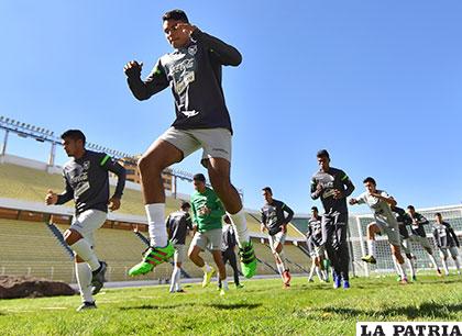Los seleccionados entrenaron ayer en el 