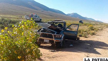 El vehículo se dirigía de Oruro a Sevaruyo