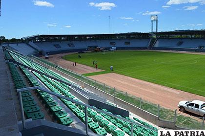 Vista panorámica del estadio Provincial de Yacuiba