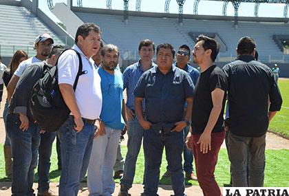 Roger Bello fue el encargado de realizar la inspección al estadio