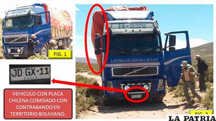 Bolivia asegura que camiones chilenos llevaban mercadería de contrabando /ANF