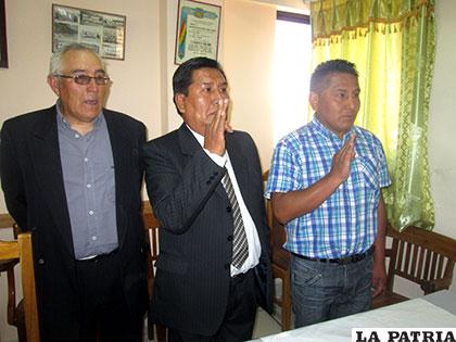 Durante la posesión del nuevo directorio del Club Deportivo Escara