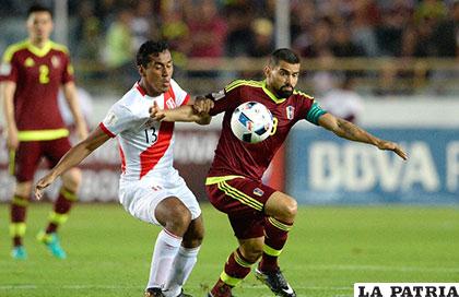 Venezuela no pudo mantener la ventaja que tenía ante Perú /conmebol.com