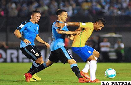 La acción del partido que se disputó en el Centenario de Montevideo /conmebol.com