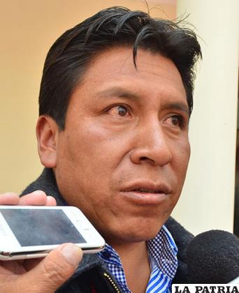 El senador Gonzalo Choque Huanca