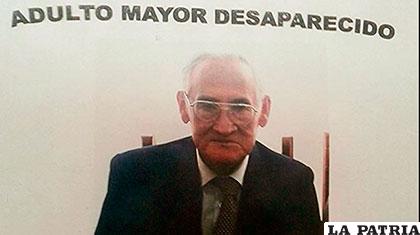 El anciano de 75 años continúa desaparecido desde el 12 de marzo