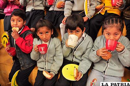 La calidad de los productos del desayuno escolar debe ser de acuerdo a las normas establecidas /Archivo