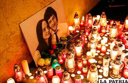 El periodista Jan Kuciak y su novia Martina Kusnirova que fueron encontrados muertos el pasado lunes /14yMedio