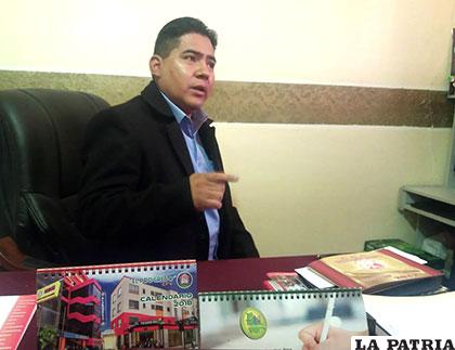 Rimmy Gonzales, ejecutivo del magisterio urbano de Oruro