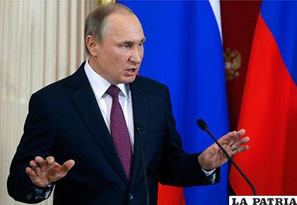 El presidente de Rusia, Vladímir Putin hace el anuncio /El Espectador