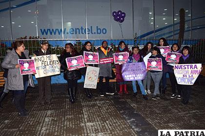 Participantes reclamaron por la falta de justicia para las familias de las víctimas de feminicidios