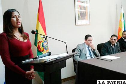 Viceministra de Igualdad de Oportunidades del Ministerio de Justicia, Estefanía Morales /Boliviaentusmanos